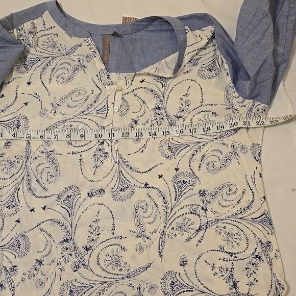 BRINA and EM  rayon combo blouse size large - Picture 6 of 9